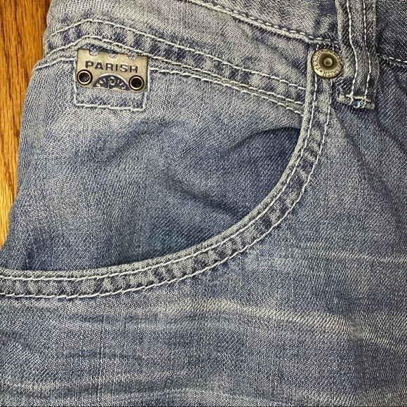 NWT Parish Nation Light Washed Denim Jean 38x35 - Picture 12 of 14